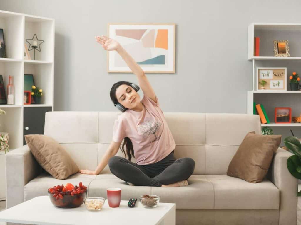 Woman relaxing after successful meth addiction treatment in Columbus, OH